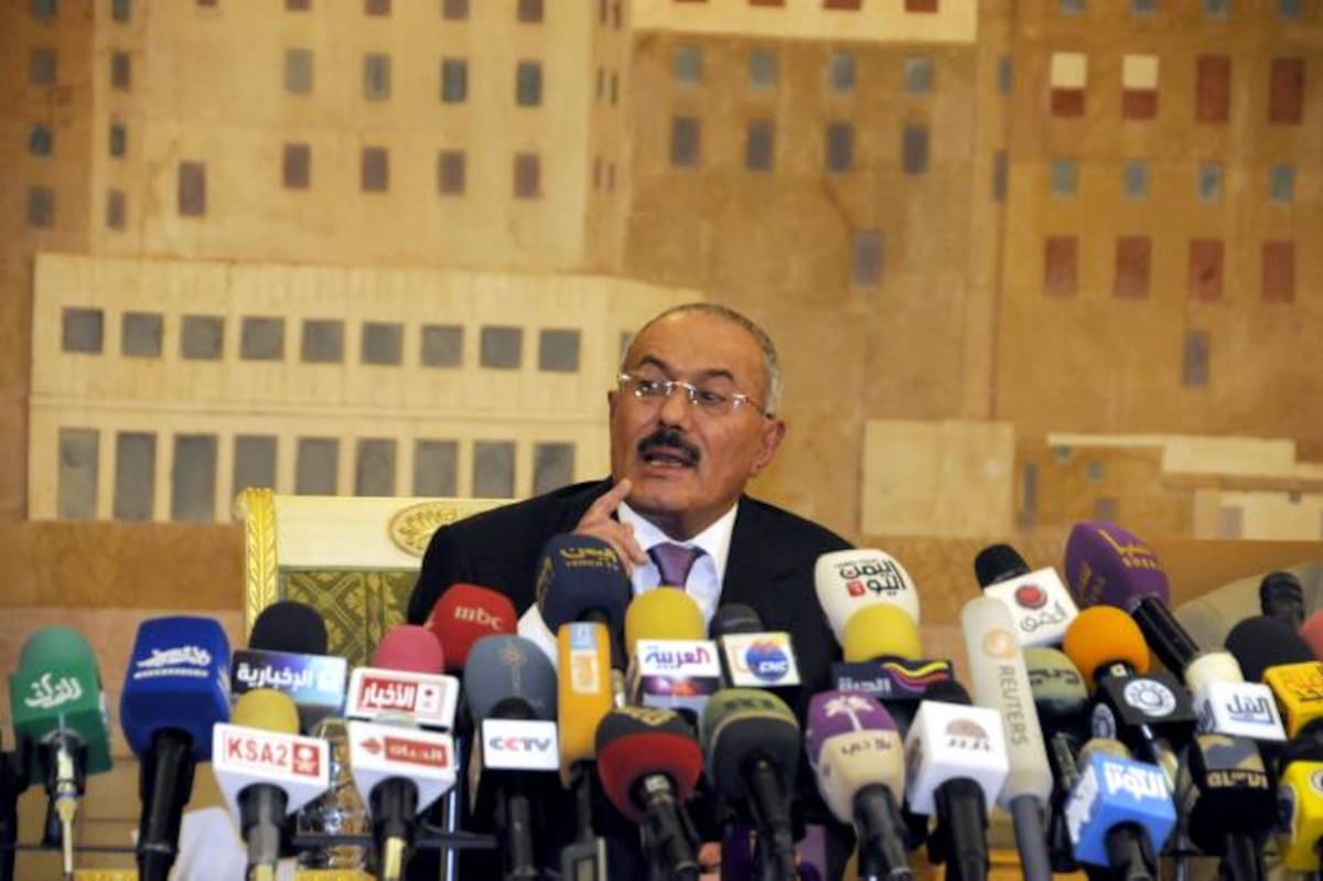 Ali Abdullah Saleh, presidente yemení. AP Mohammed Hamoud