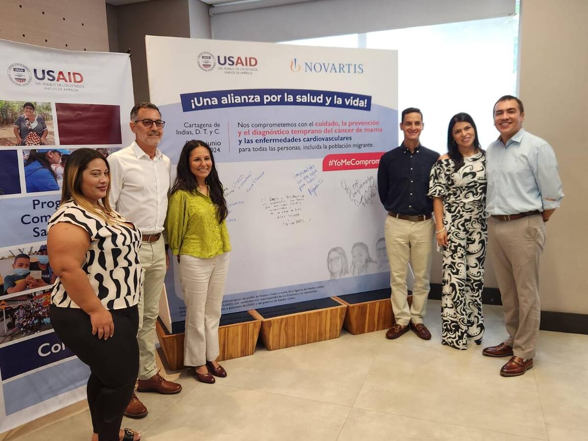 La alianza del Programa de Comunidades Saludables y Novartis se lanzó en Cartagena. // Cortesía.