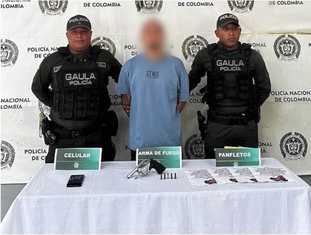 Alias ‘Adriancito’, señalado de pertenecer a ‘La Nueva Generación’ o ‘Los del Freseo’, se encontraba incluido en el cartel de los más buscados del Departamento de Policía Atlántico.//Cortesía Policía Atlántico.
