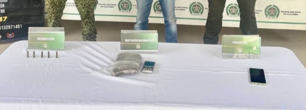 Los elementos que fueron puestos a disposición de las autoridades competentes para los respectivos procedimientos legales. //FOTO: ARMADA DE COLOMBIA.