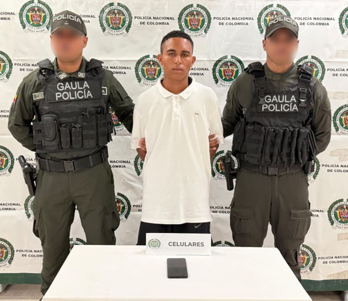 Alias 'Camilito', capturado. // Foto: Policía Metropolitana de Cartagena