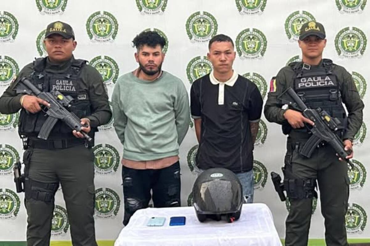 Así capturaron a alias ‘Covid’ y ‘Stiven’ mientras extorsionaban