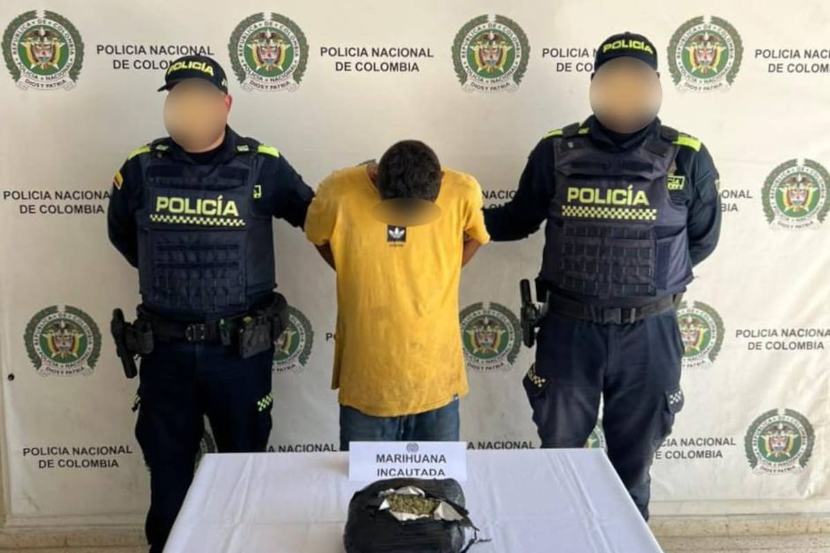 Alias ‘El Barra’ es capturado con un paquete de marihuana en Piedra de Bolívar