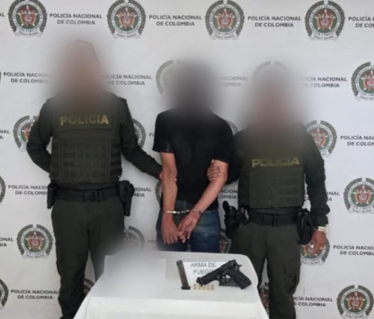 Alias 'el Chivato', capturado en Soplaviento - Bolívar. // Foto: Policía de Bolívar