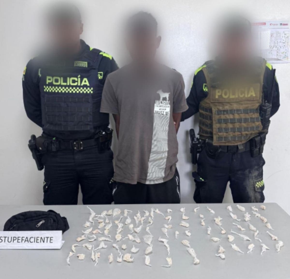 Alias 'el Fantasma', capturado. //Foto: Policía de Bolívar