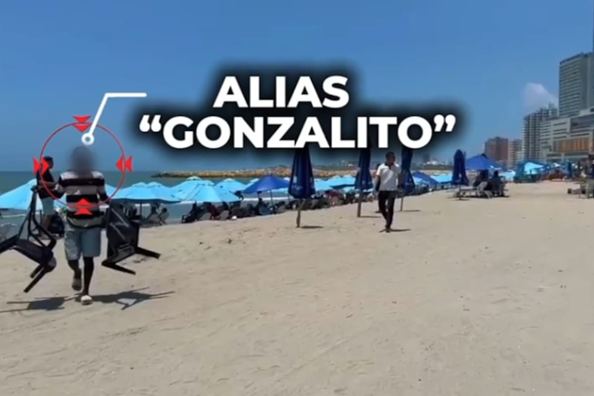 Video: en la playa, así cayó ‘Gonzalito’ por el secuestro de 2 turistas mexicanos en Cartagena