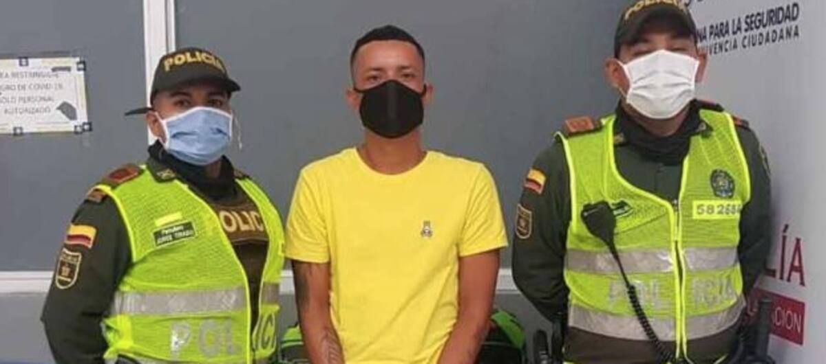 Alias 'Guacamayo' en el momento de su captura.