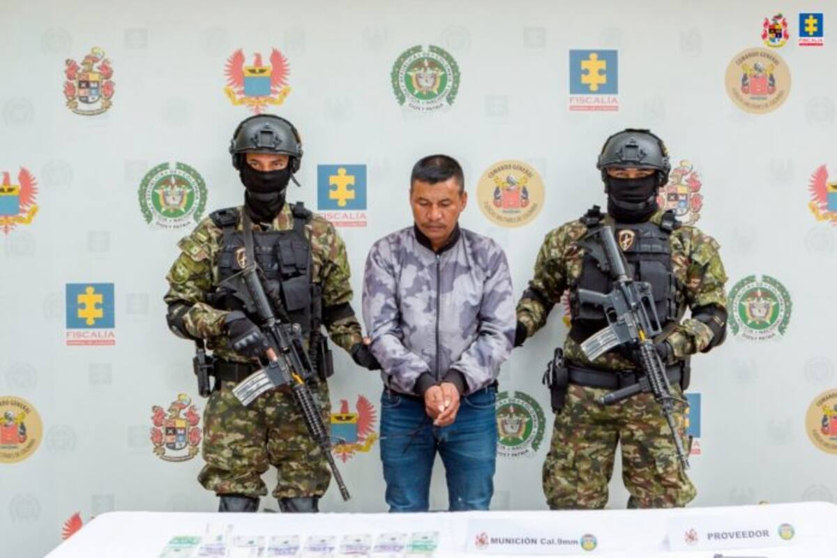 ‘Guajiro’, el presunto miembro de las disidencias de las Farc que cayó