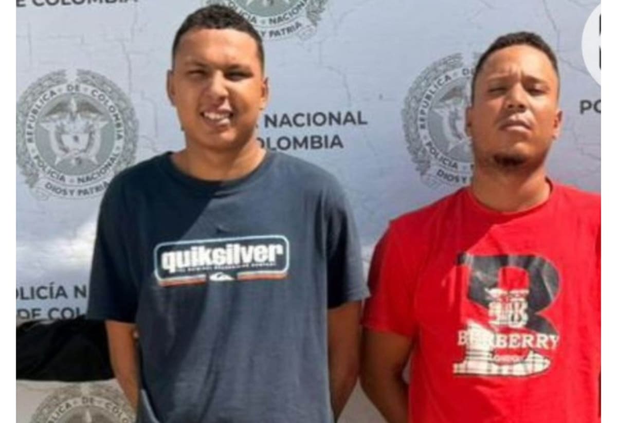 Alias 'Kevin' y alias 'Placa F', capturados por el crimen de Fernando Alfonso Melo en Santa Marta.