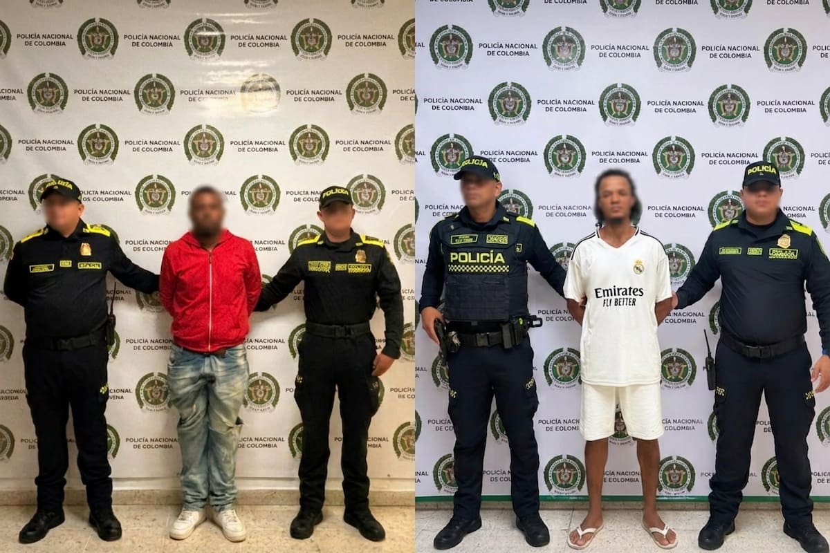 Capturan a dos hombres buscados por violencia intrafamiliar agravada en Cartagena