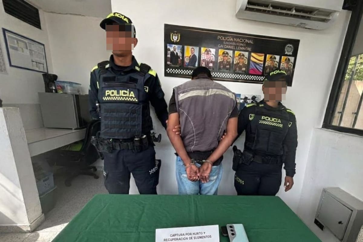 Cayó alias ‘el Maikol’ cuando huía con un celular en la mano en Cartagena