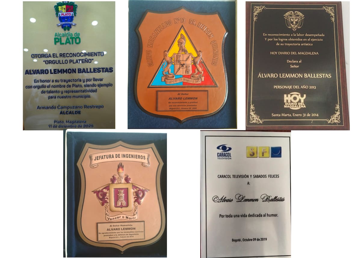 Alguno de los muchos reconocimientos de El Hombre Caimán. // cortesía