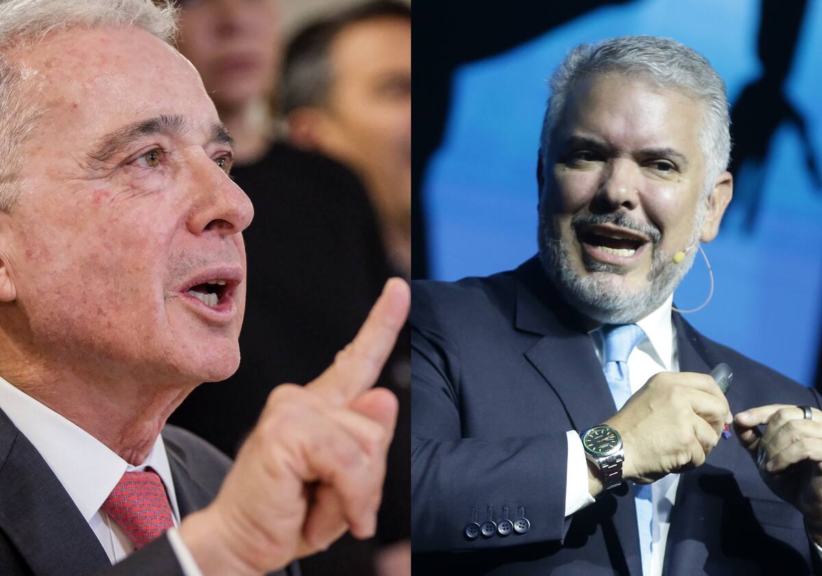 Los expresidentes de Colombia, Álvaro Uribe e Iván Duque, fueron declarados enemigos públicos de Venezuela. // Fotos: Colprensa.