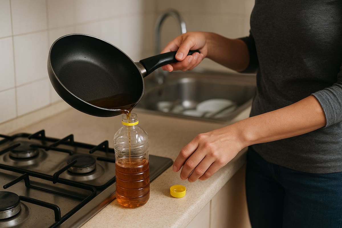 Así tapa las cañerías el aceite de cocina usado: Acuacar hace campaña