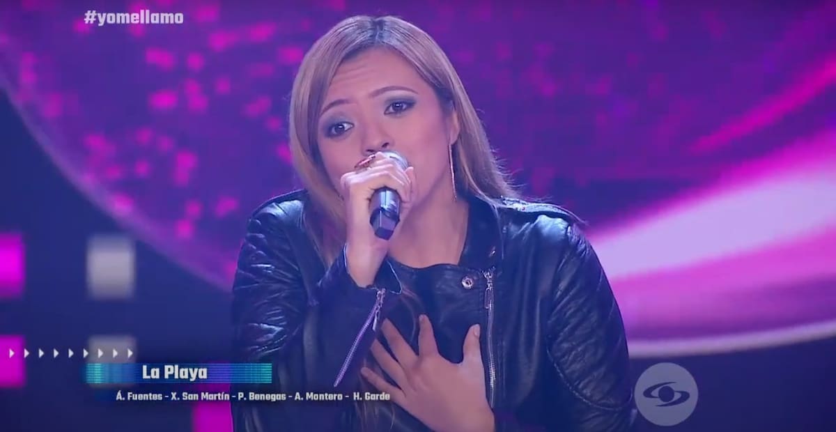 Amaia Montero en Yo me llamo Colombia. //Foto: captura de pantalla.