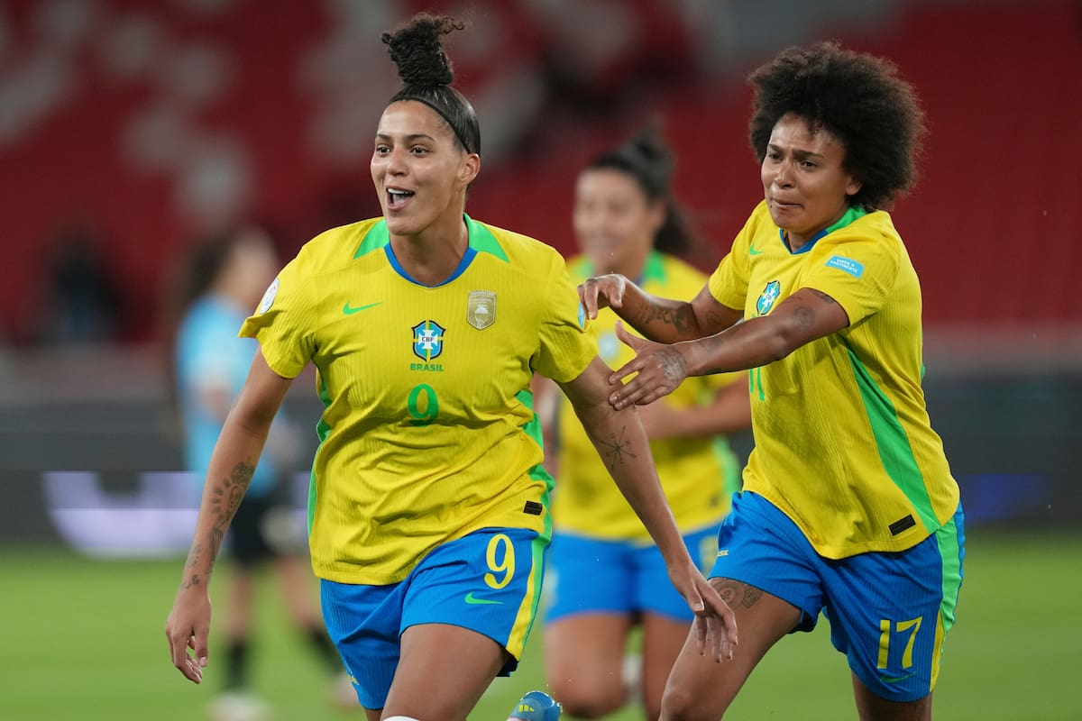 Amanda Gutierres también brilló en la semifinal ante Uruguay. //Foto, AP: Dolores Ochoa