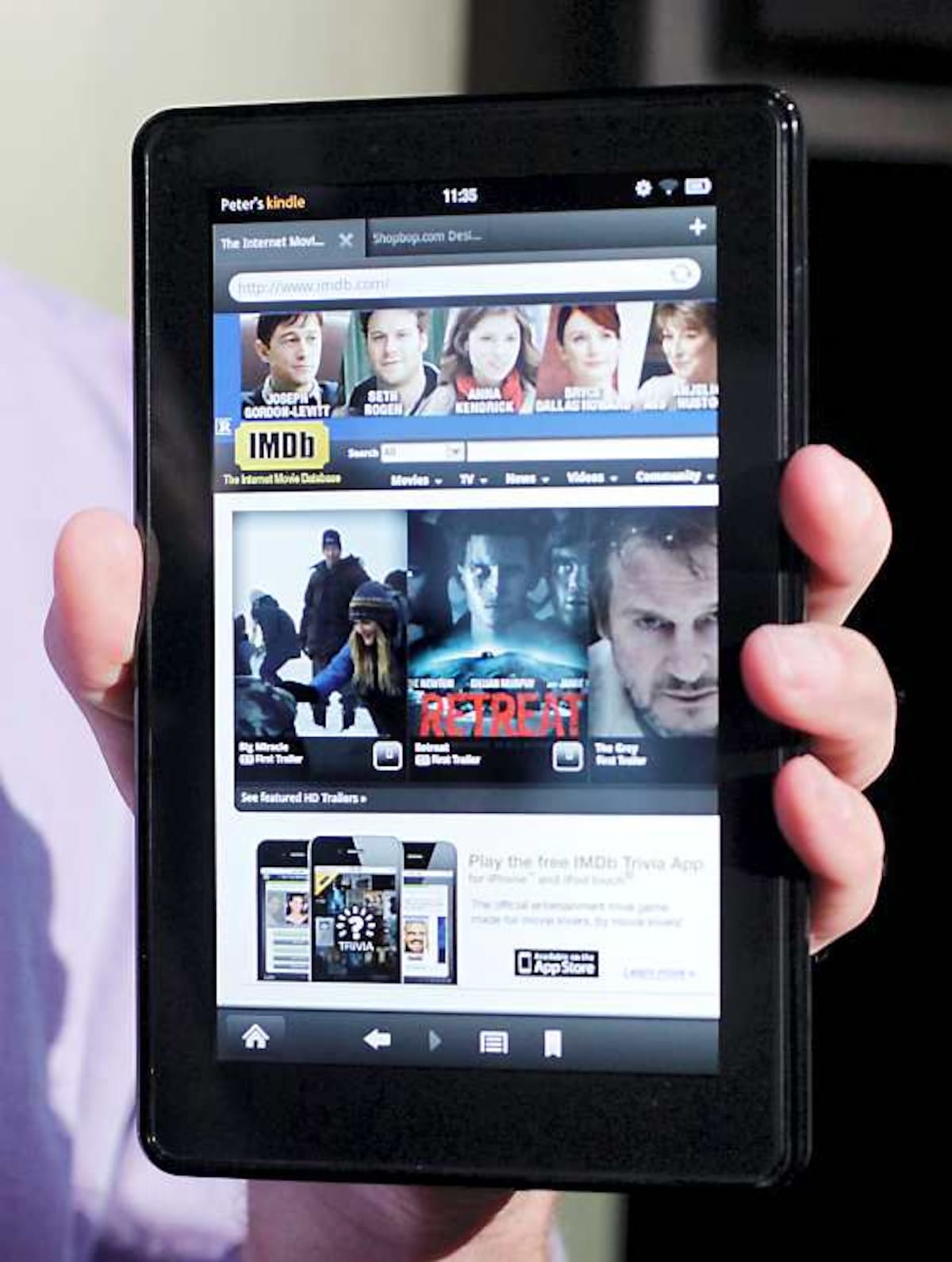La tableta Kindle Fire de Amazon es una de las más baratas del mercado. AP