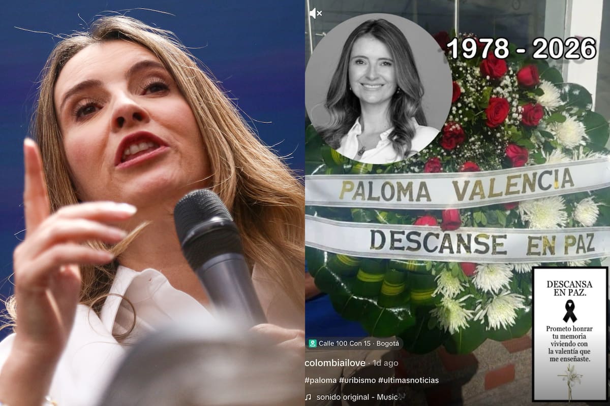 Amenazan a la candidata presidencial del Centro Democrático, Paloma Valencia, con imagen fúnebre difundida en redes sociales. // Foto: Colprensa - Redes Sociales.