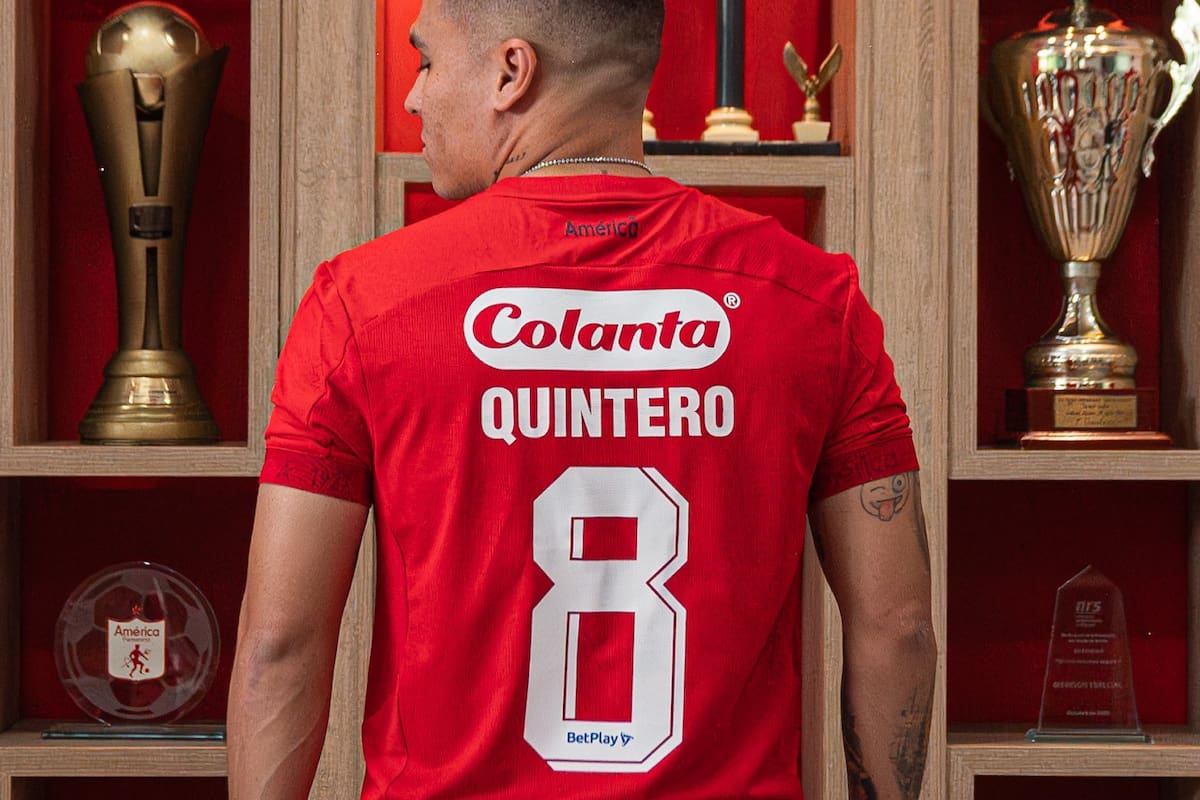 Juan Fernando Quintero usará el 8, pero ya vendió camisetas con la 10