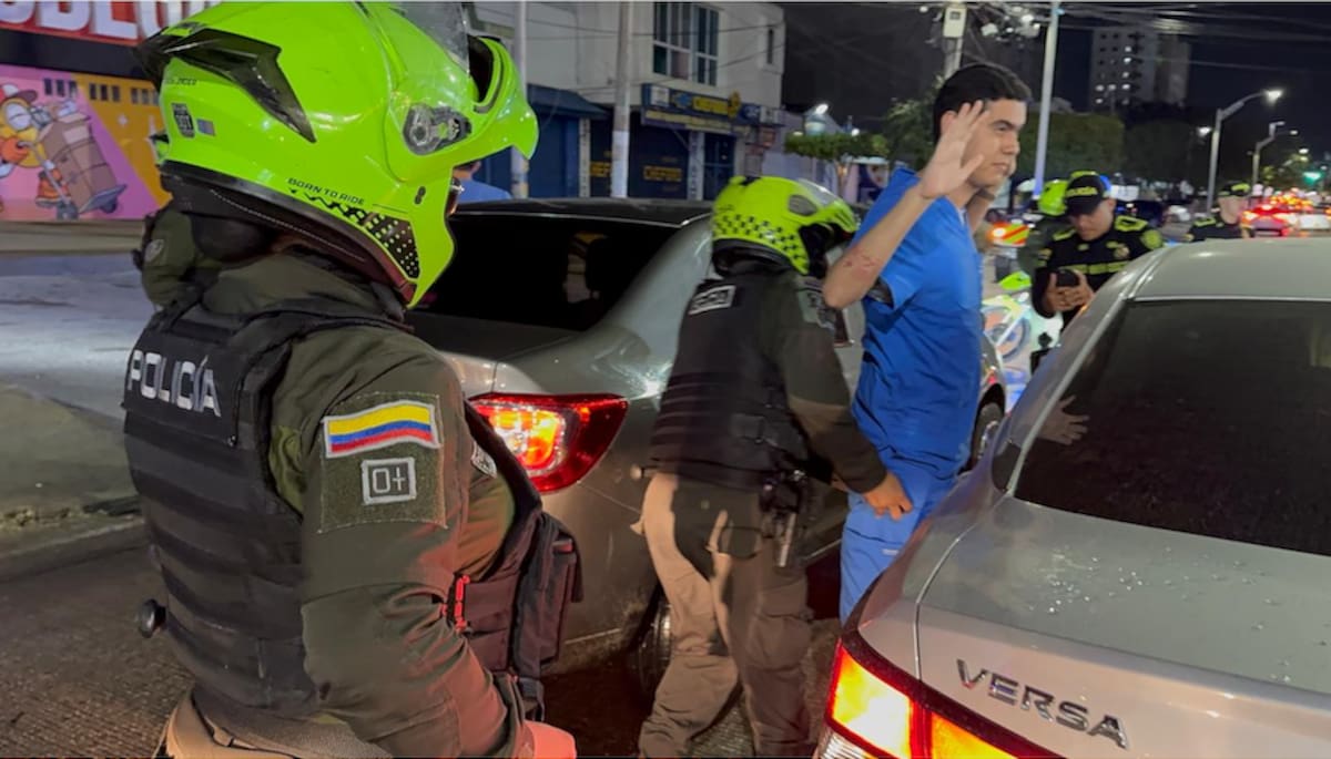 La Policía Metropolitana de Barranquilla reportó que 66 personas fueron trasladadas a la Unidad de Servicios Especializados en Convivencia Ciudadana (UCJ).//Cortesía Policía Mebar.
