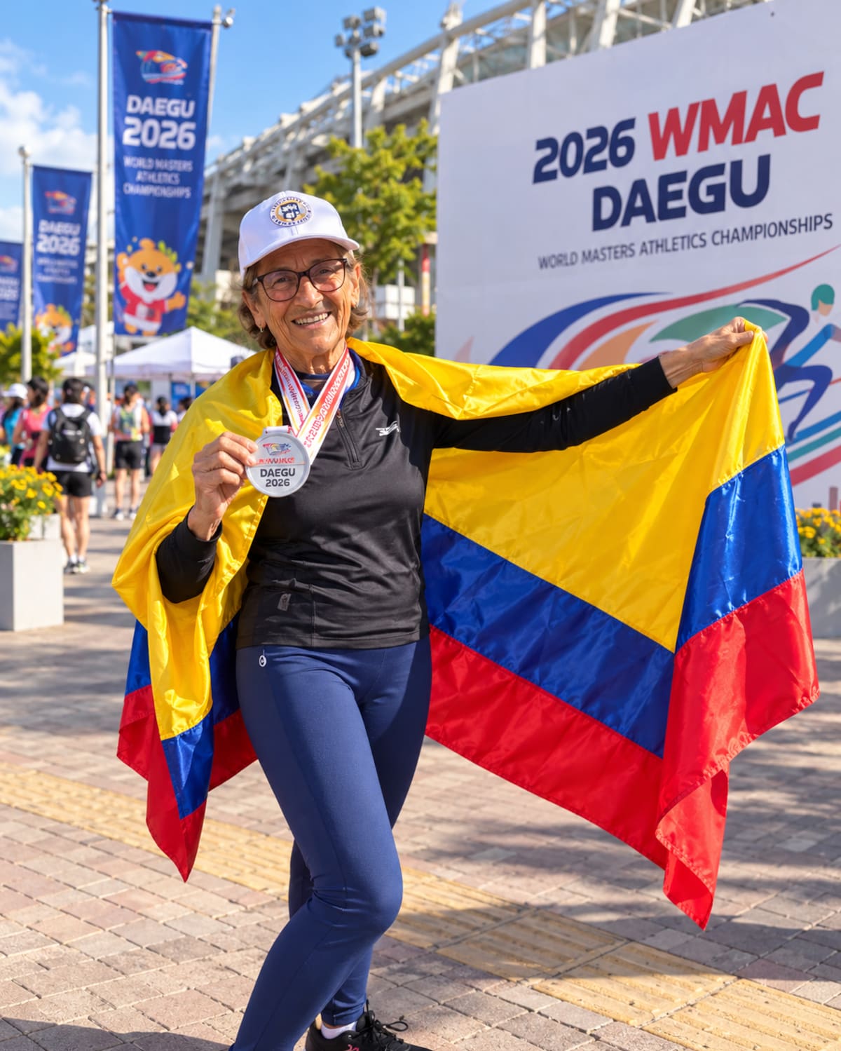 Amparo Reina dice que seguirá compitiendo hasta que el cuerpo no le dé más.//CORTESÍA