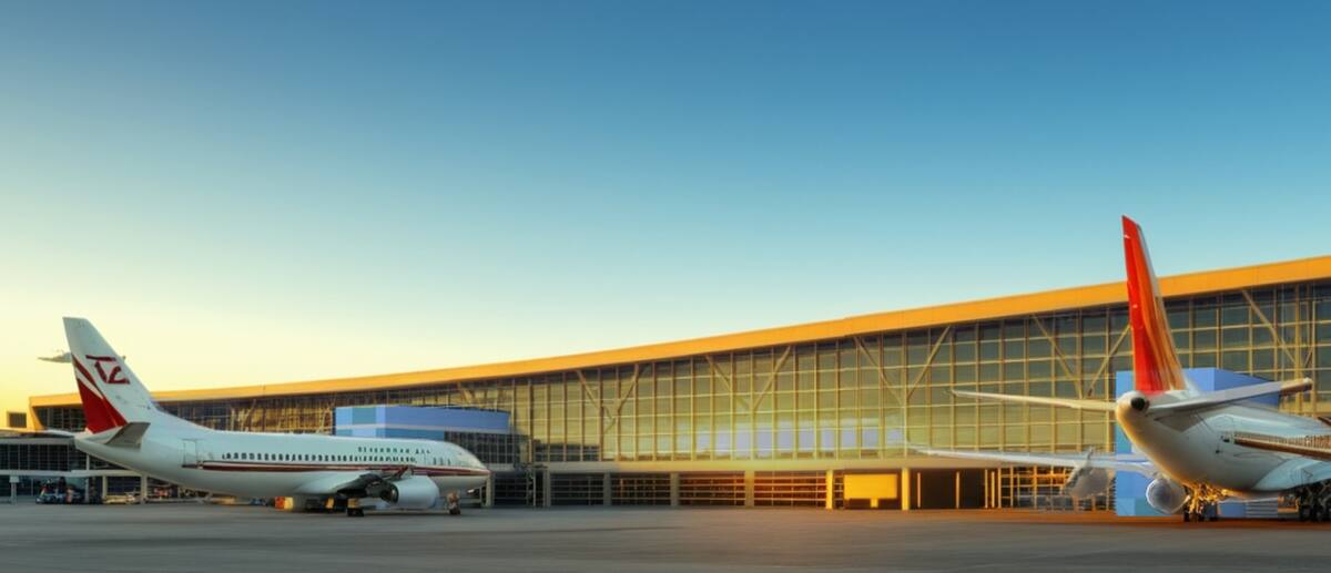 Vista trasera del Aeropuerto Rafael Núñez, desde la plataforma, con su nuevo diseño y los muelles de abordaje directos. // Cortesía Oinac.