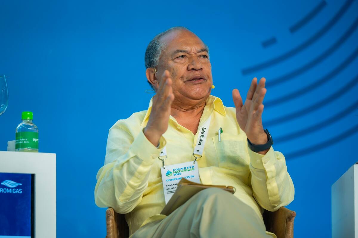 El exministro de Minas y Energía, Amylkar Acosta Medina, intervino recientemente en el Congreso Naturgas 2025, en Barranquilla. //Cortesía Pedraza Producciones.