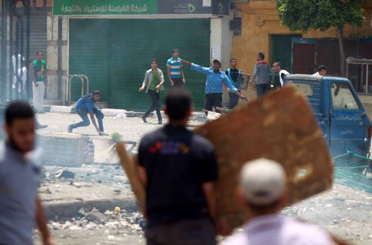 Emfrentamientos en El Cairo. AFP KHALED DESOUKI