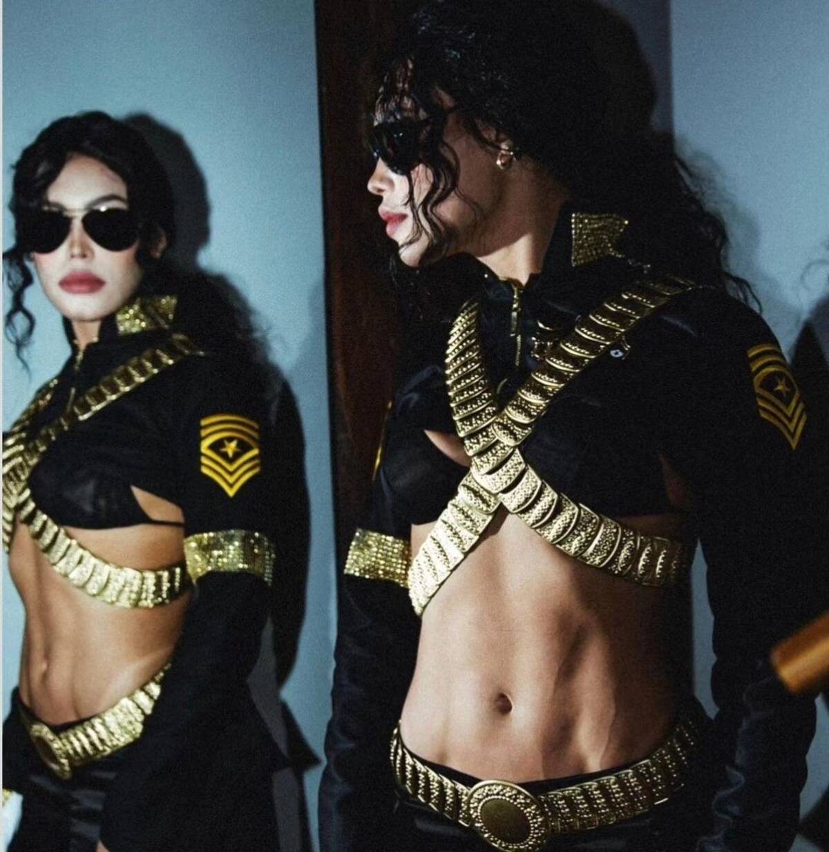 Ana del Castillo como Michael Jackson en Halloween 2023. //Foto: Instagram