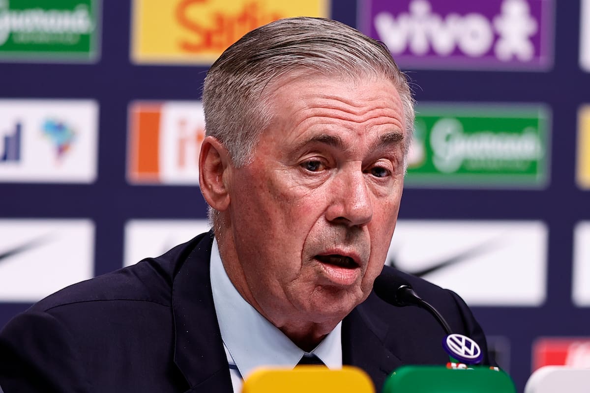 Carlo Ancelotti, entrenador de la Selección de Brasil. //Foto, EFE: Andre Coelho