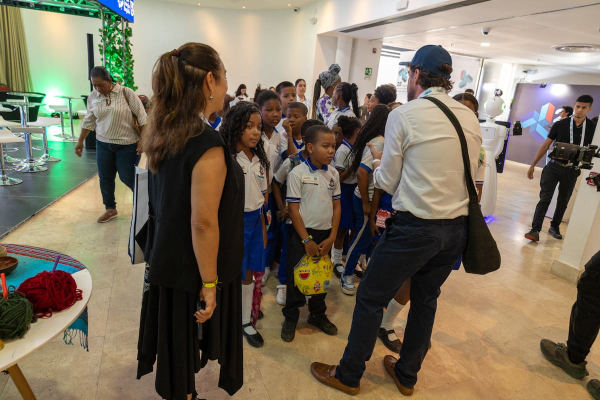 Estudiantes de La Boquilla visitaron el Congreso Andesco 2026 y aprendieron acerca del cuidado del medioambiente // Andesco.