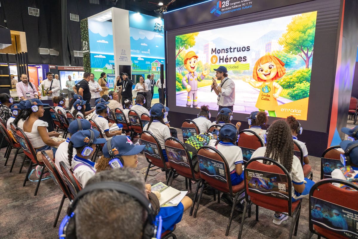 Más de 20 niños de La Boquilla cambiaron el salón por el Congreso Andesco: esto aprendieron