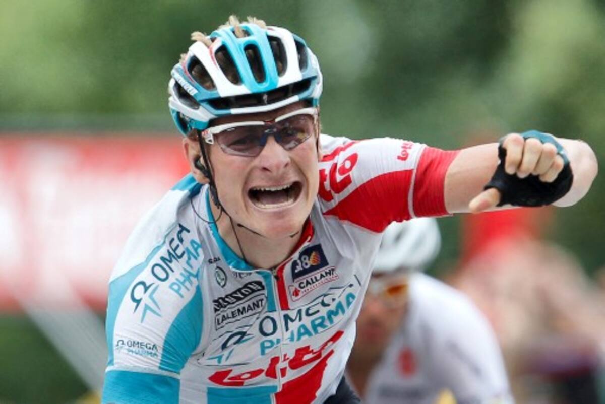 Andre Greipel festeja al ganar este martes la décima etapa del Tour de Francia. AFP