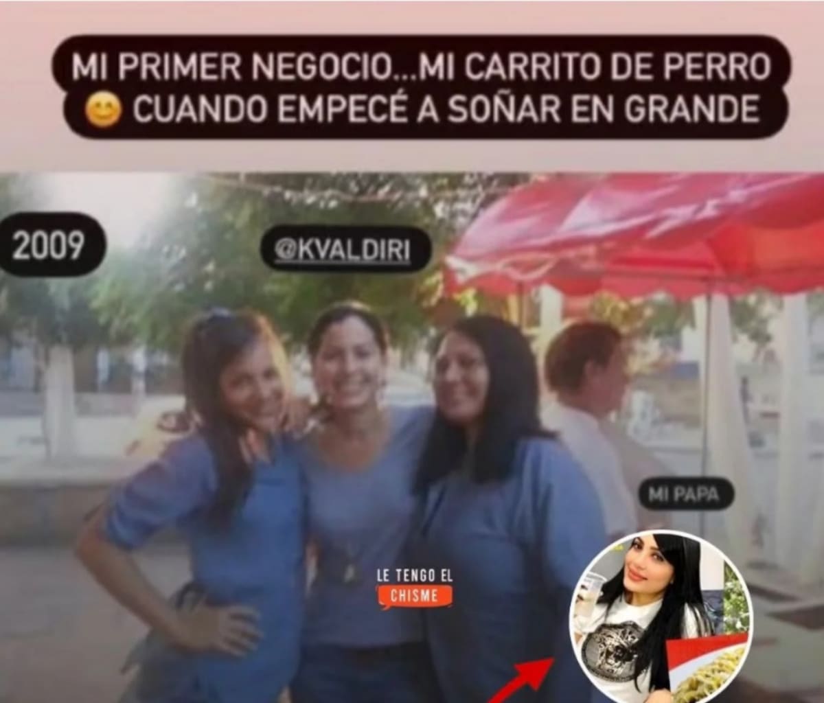 Andrea Valdiri recordó cuando trabajaba como vendedora informal. //Captura de pantalla.