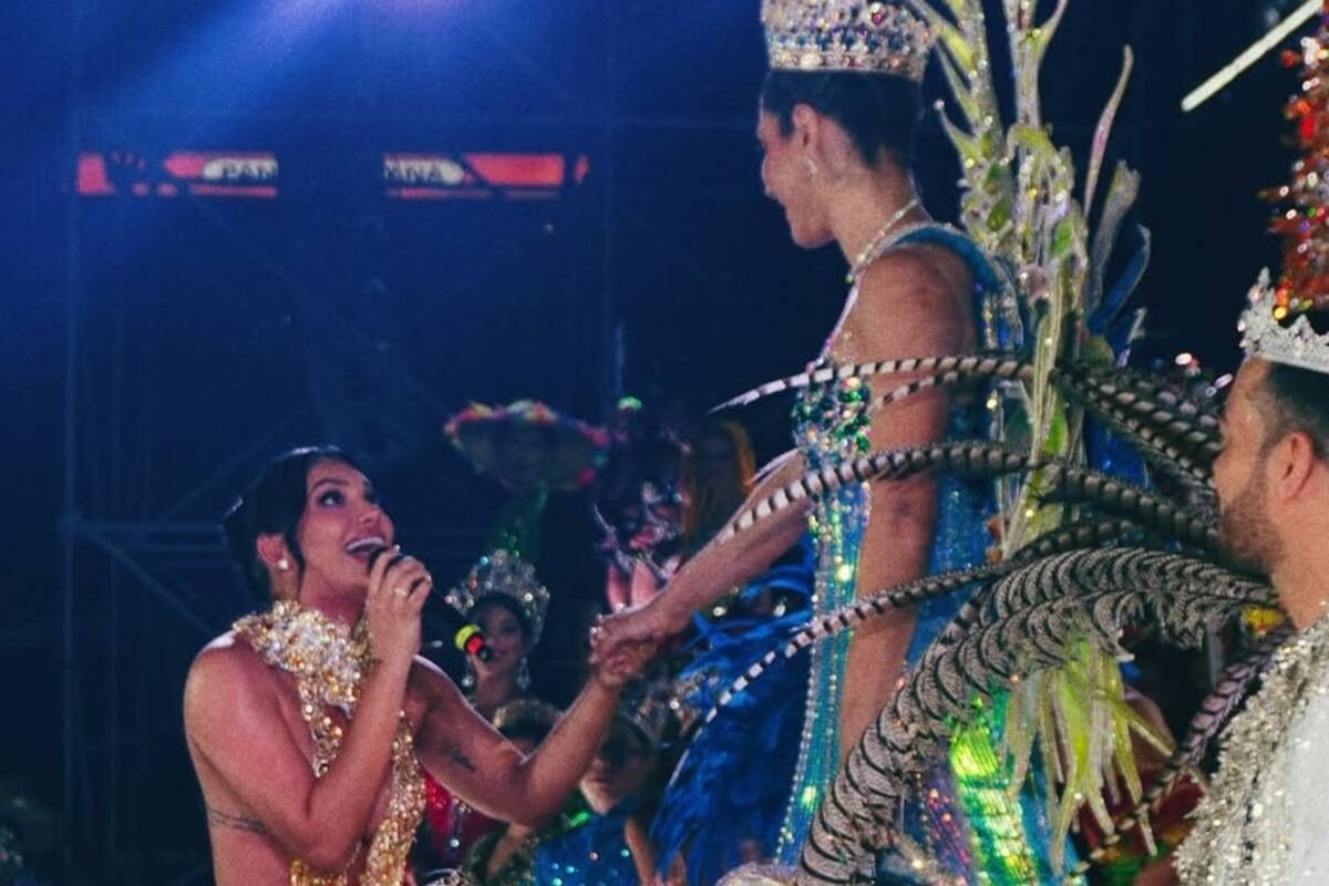 Andrea Valdiri en el Carnaval de la 44: polémica en la coronación de Lex