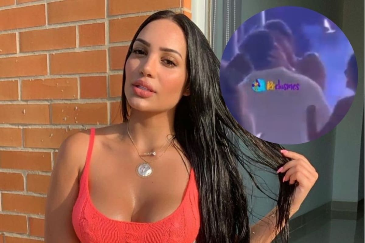 Video: el apasionado beso de Andrea Valdiri con su nuevo novio