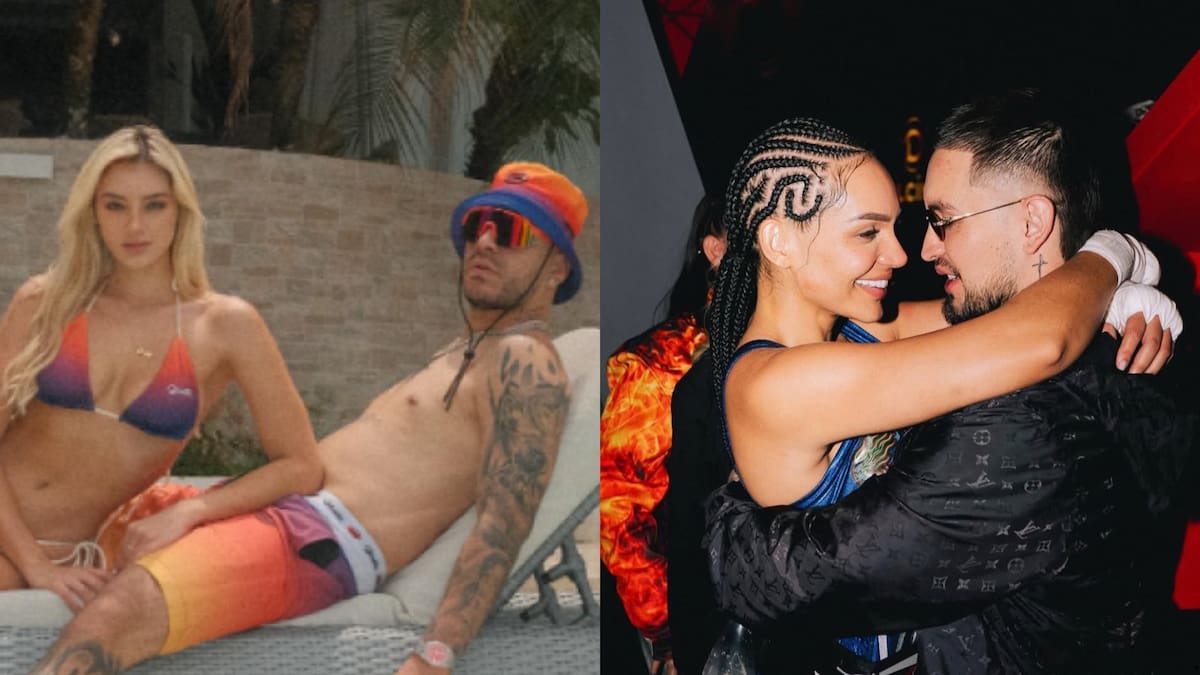 Andrea Valdiri y Ryan Castro con sus anteriores parejas. //Fotos: @ryancastro y @valdirifitness.
