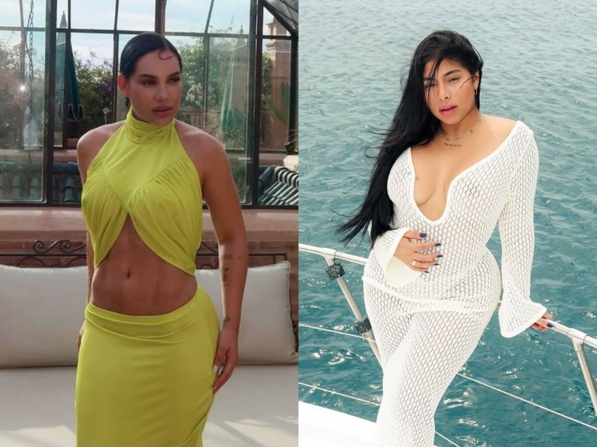 Andrea Valdiri y Karola protagonizan una nueva polémica en redes sociales por La casa de los famosos. //Foto: Instagram @karolalcendra_ y @andreavaldirisos