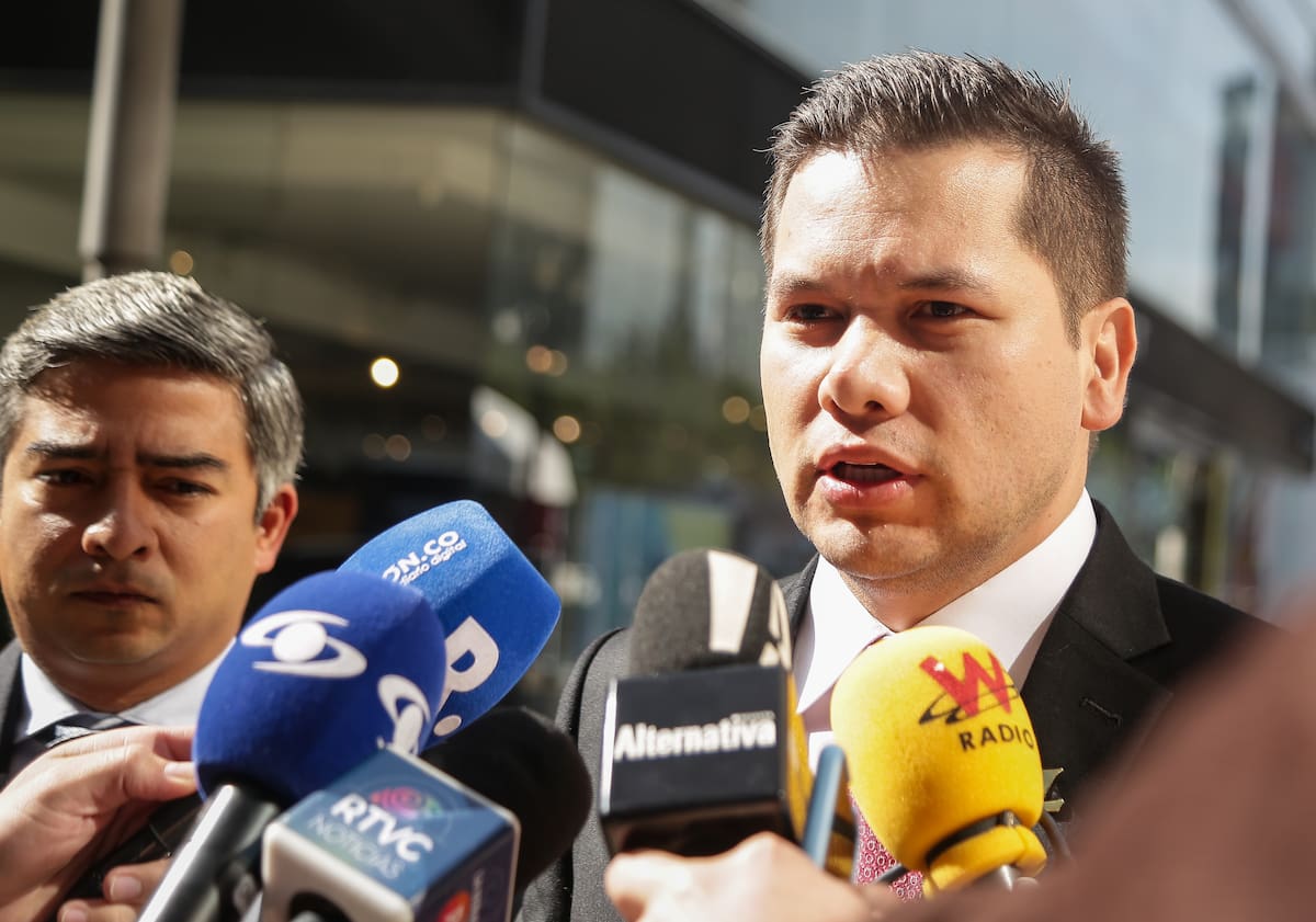 Iván Name y Andrés Calle seguirán presos por decisión de la Corte. // Foto: Colprensa - Catalina Olaya.