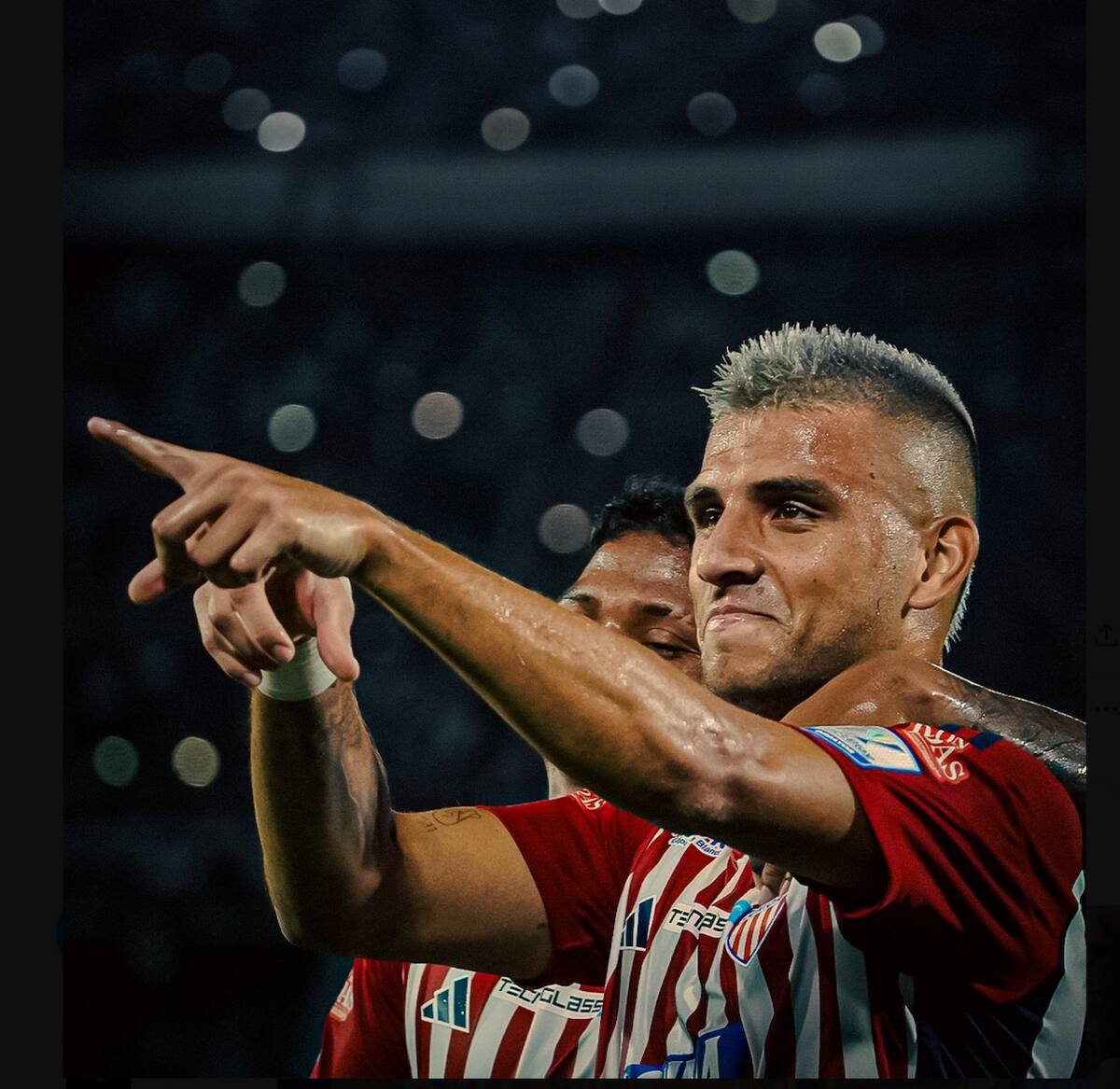Andrés Steven 'Titi' Rodríguez, delantero de Junior de Barranquilla.//Cortesía.