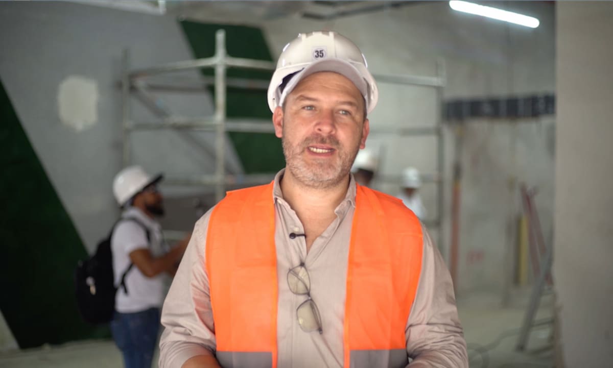 Andrés Tamayo, secretario general de la Federación Colombiana de Fútbol.//Cortesía Alcaldía de Barranquilla.