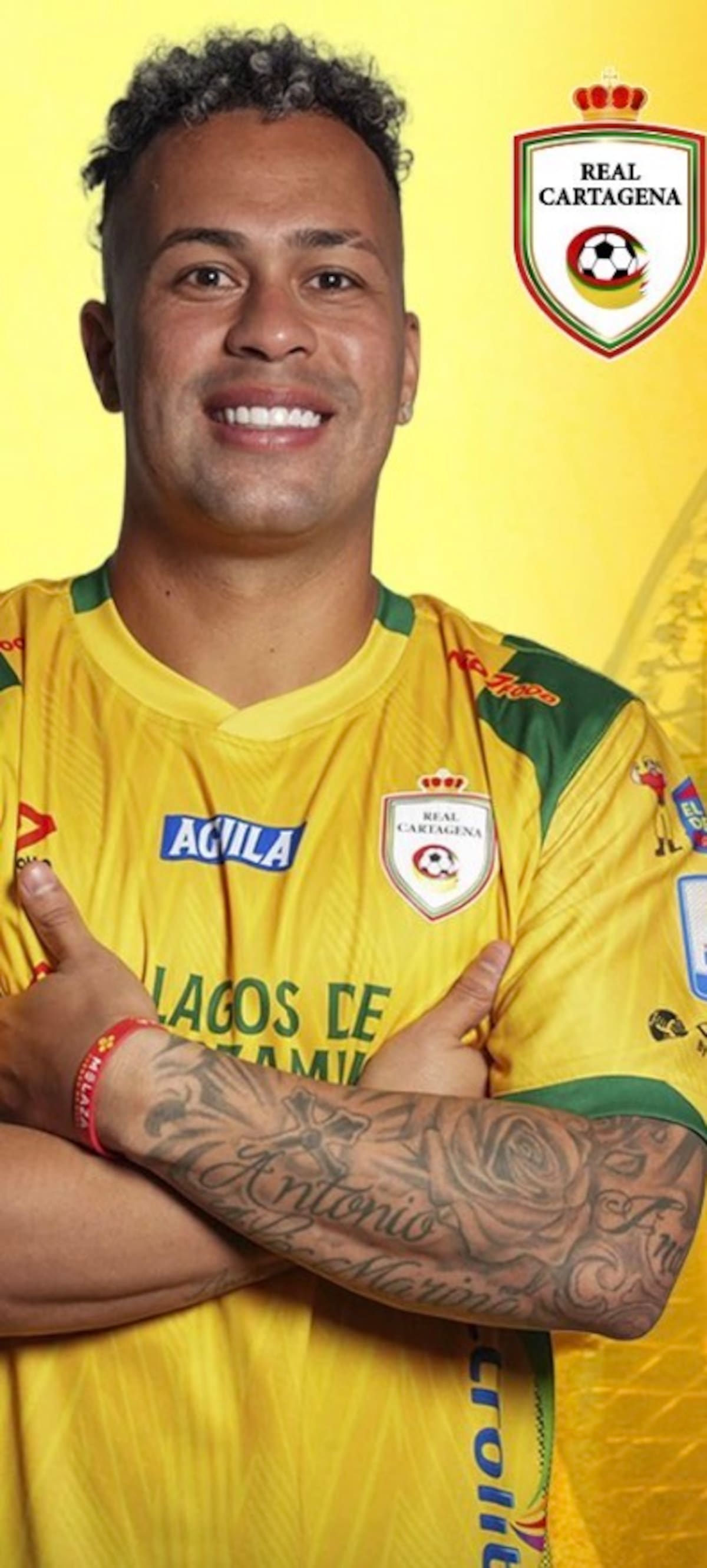 Andrés Escobar, lateral izquierdo de Real Cartagena. //CORTESÍA REAL CARTAGENA