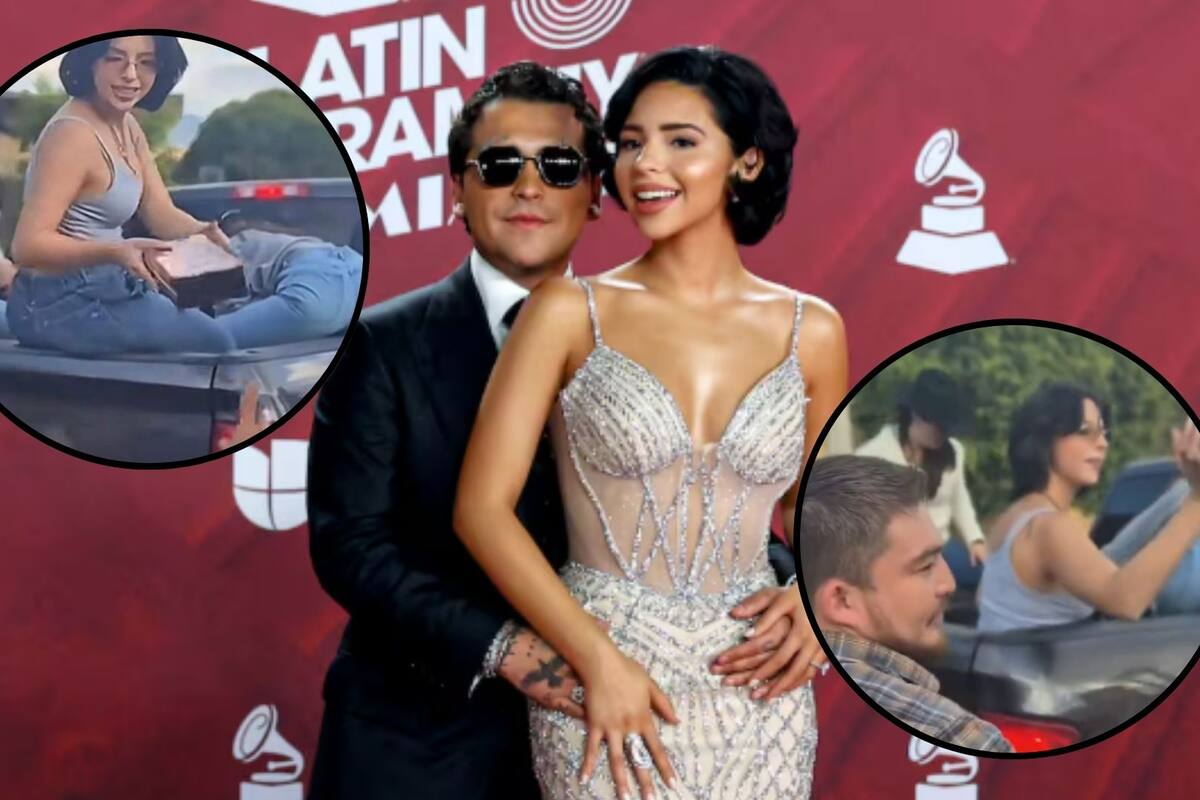Llueven críticas a Christian Nodal y Angela Aguilar por su forma de dar regalos