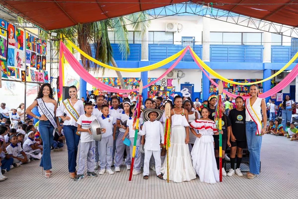 Señoritas Bolívar y Cartagena se unen a Ángeles Somos con estudiantes de Cartagena