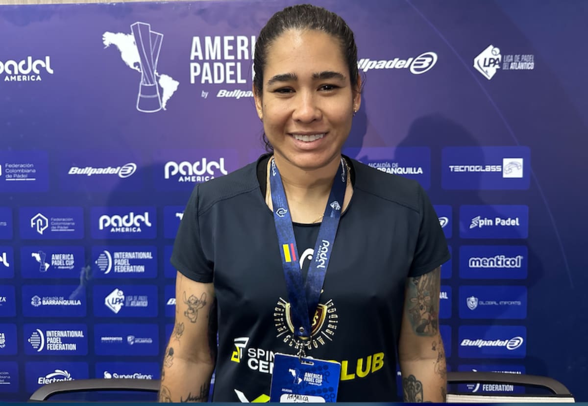 Angélica Muñoz, padelista del Atlántico que representará a Colombia en la Padel America Cup, que se jugará este fin de semana en Barranquilla.//El Universal.