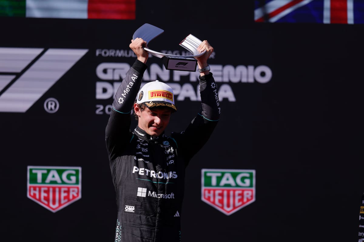 El italiano Andrea Kimi Antonelli, de Mercedes, domina la clasificación general de la Fórmula 1. //Foto, EFE: Juanjo Martin