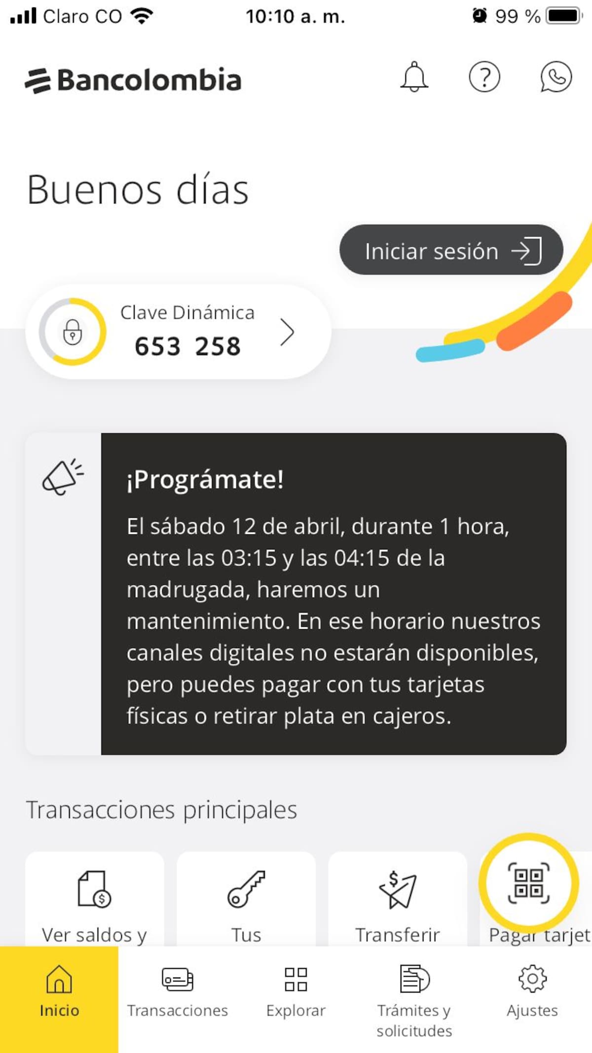 Anuncio de Bancolombia. // captura de pantalla