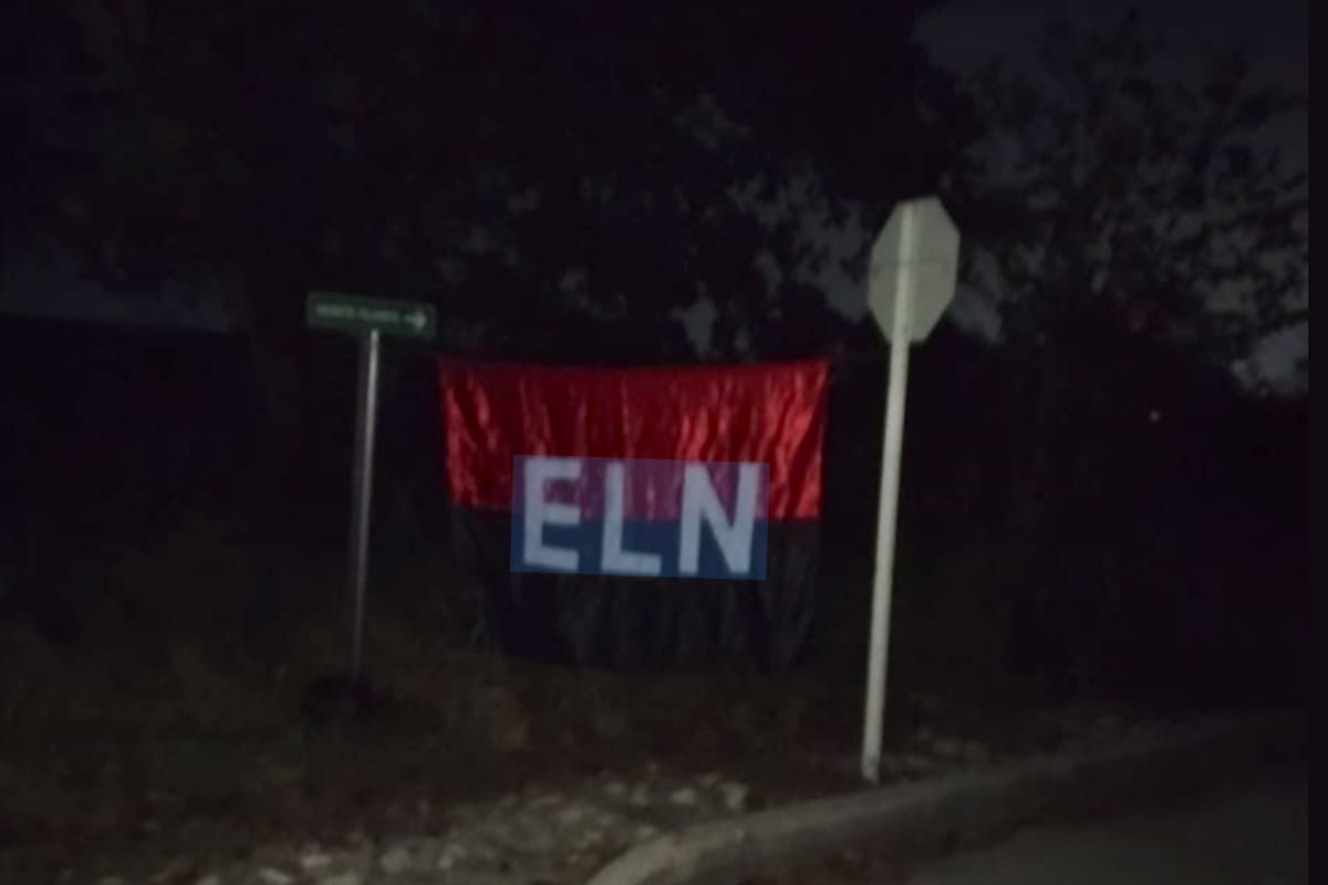 Nuevamente aparece bandera del ELN en el departamento del Atlántico