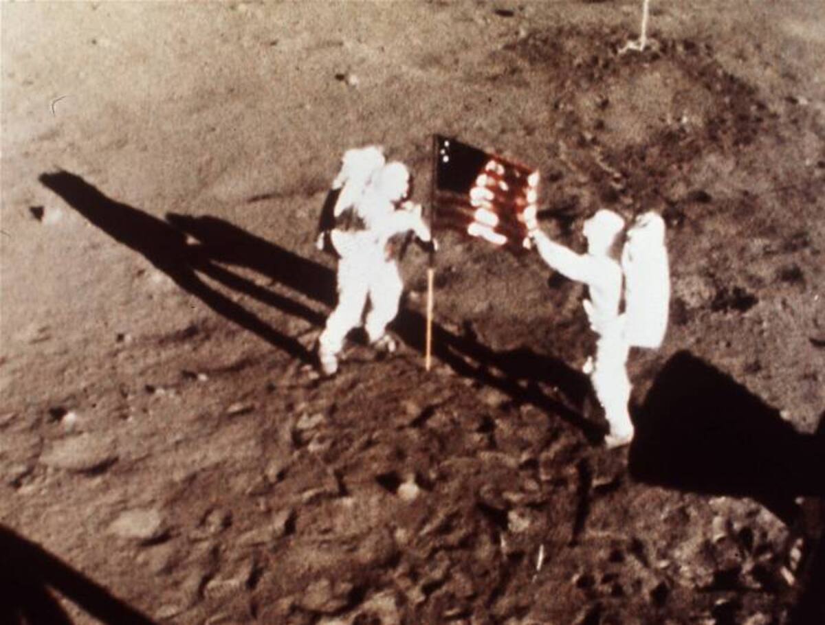 Imágenes de la llegada del hombre a la luna AP
