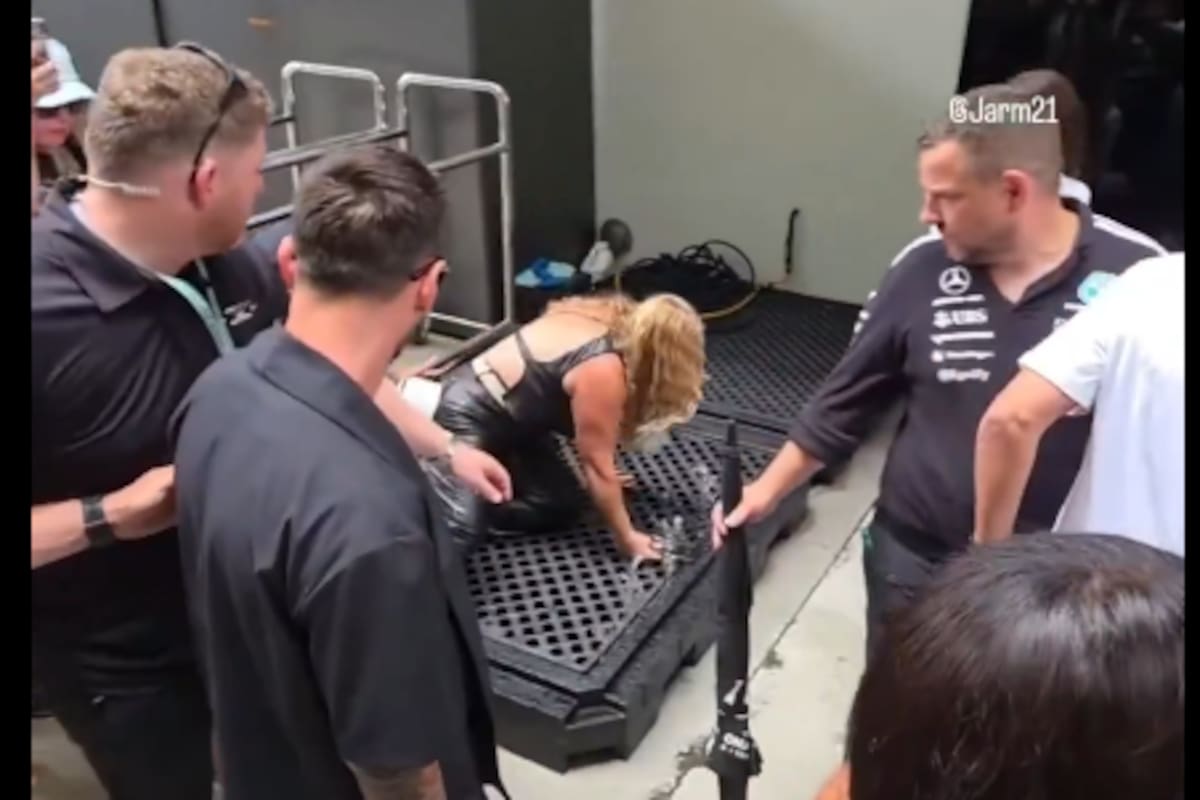 Video: mujer se cae al ver a Messi y genera reacciones en las redes sociales